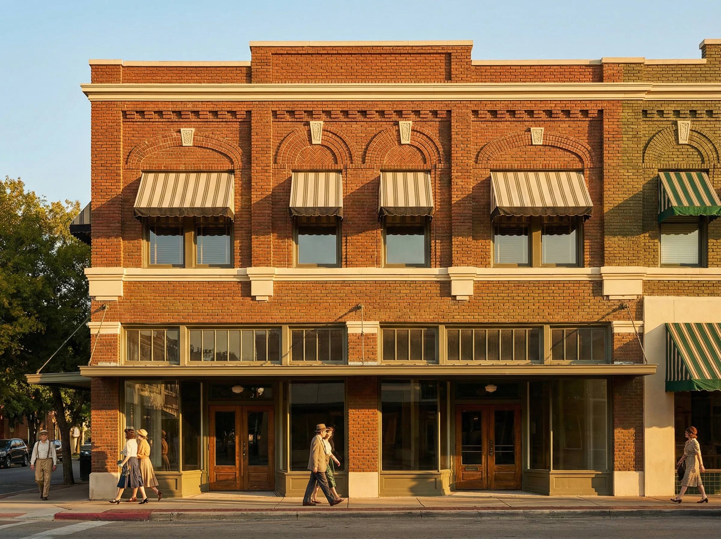Historic 1926 building facade